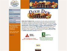 Tablet Screenshot of dixiedewproducts.com